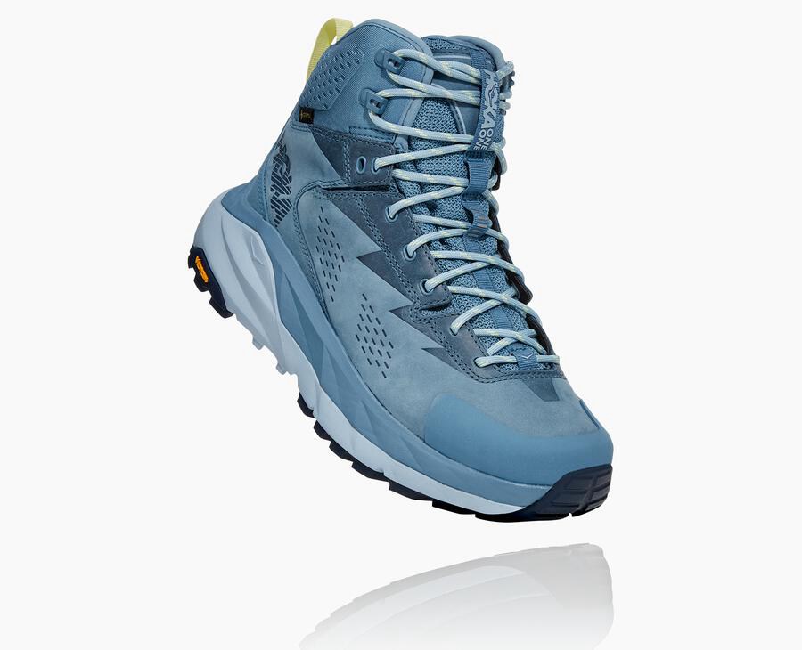 Hoka One One Hiking Boots Womens Blue - Kaha GORE-TEX - 46802ENHK